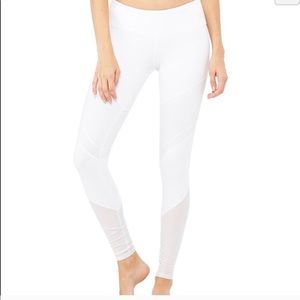 ⚡️White Mesh Alo Sheila Yoga Pants